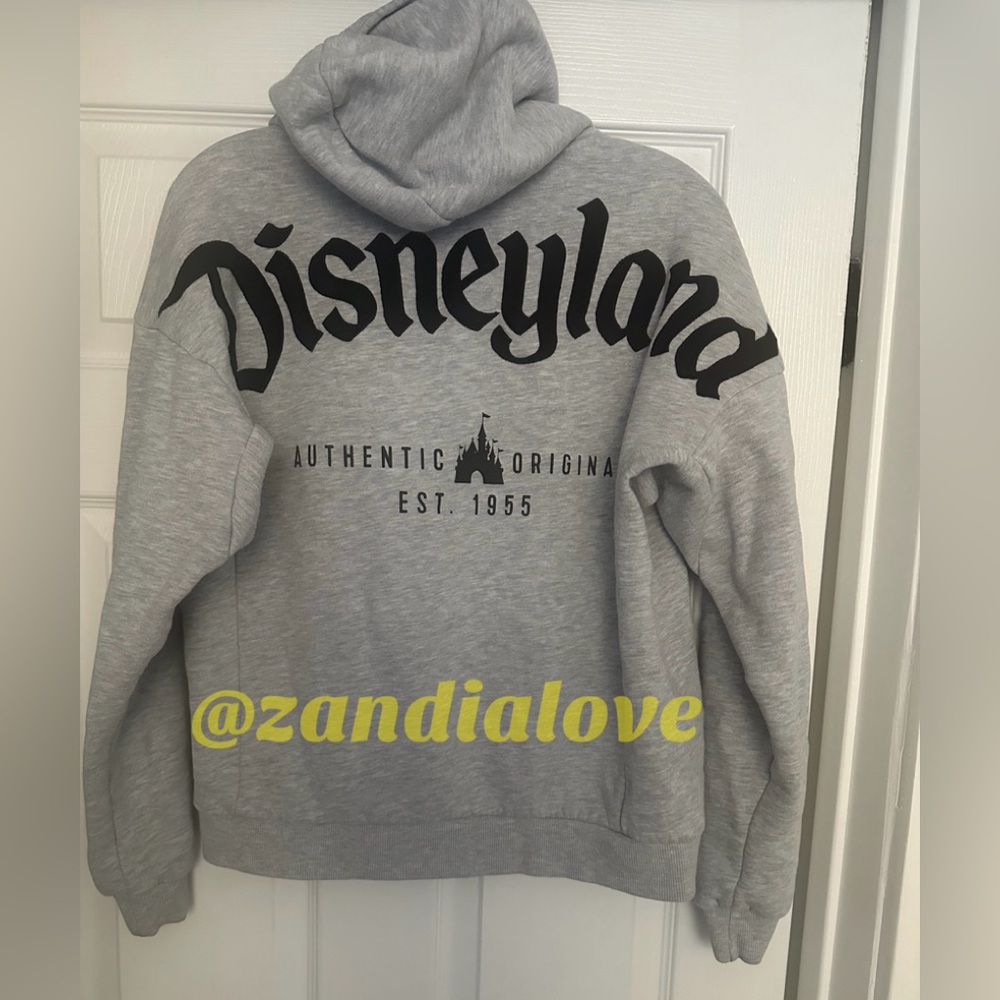 DISNEYLAND VINTAGE AUTHENTIC ORIGINAL ZIPPED UP GRAY HOODIE sz XS,S,M,L,XL